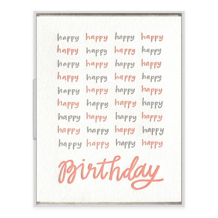 Happy Happy Birthday Card