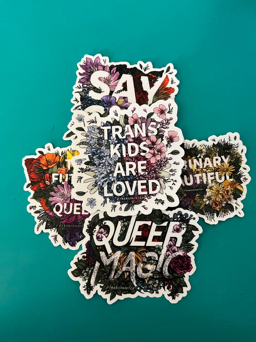 Flowery Pride Stickers