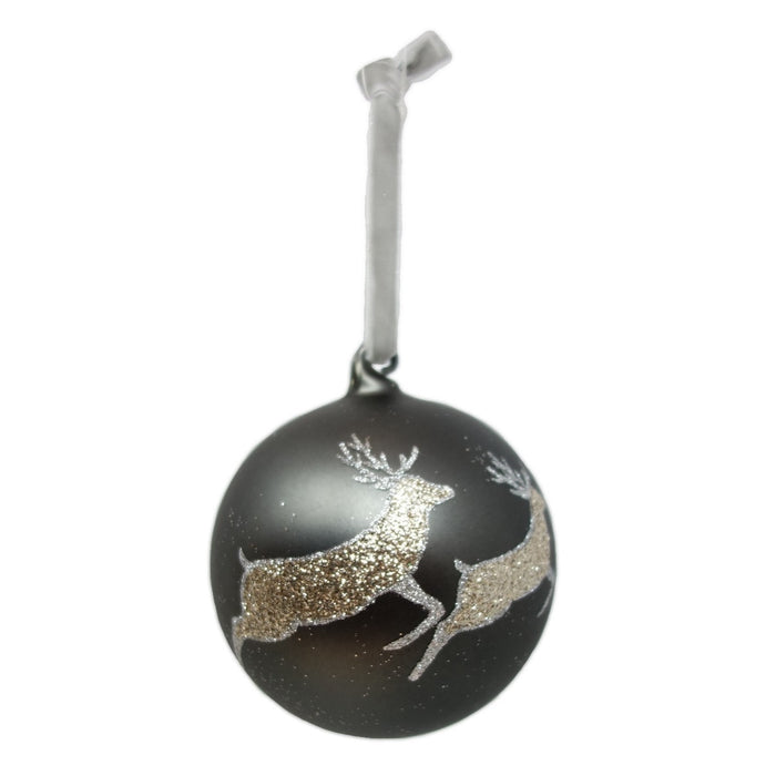 Glass Deer Ornament