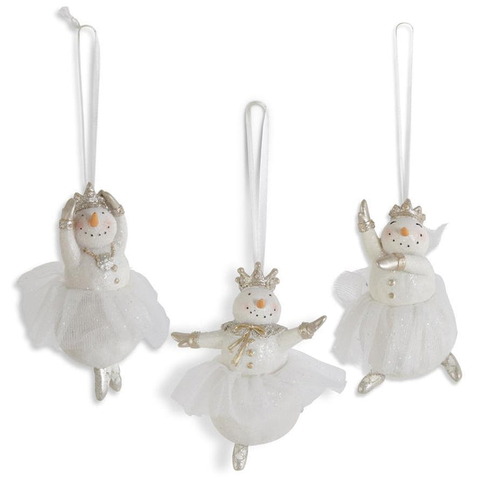 Snow Lady Ballerina Ornaments