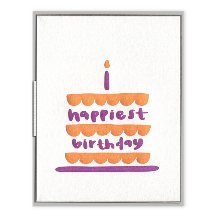 Happiest Birthday Layer Cake Card