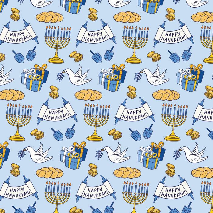 Happy Hanukkah Wrapping Paper Roll