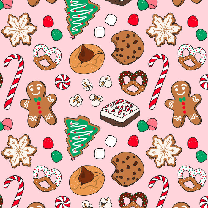 Holiday Desserts Christmas Wrapping Paper Roll