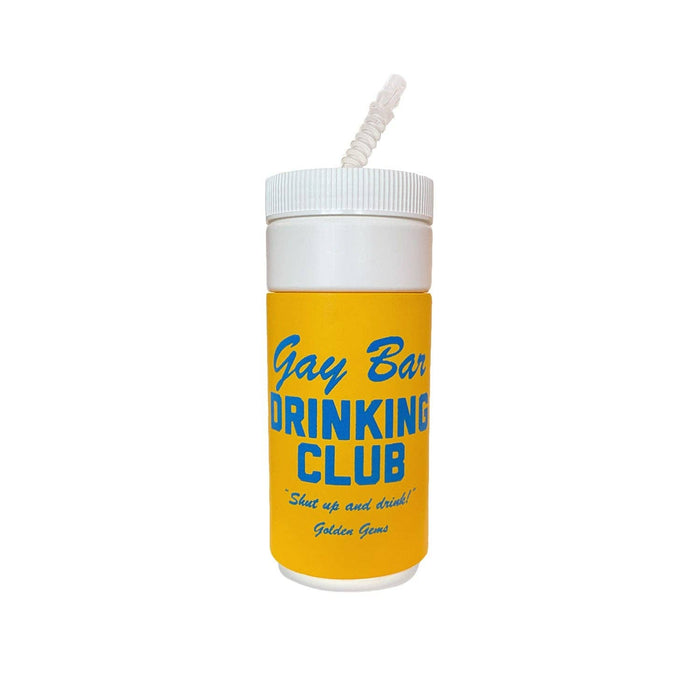 Gay Bar Drinking Club Retro Water Bottle