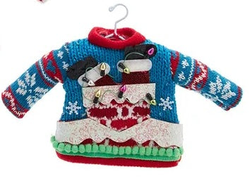 Ugly Holiday Sweater Ornaments