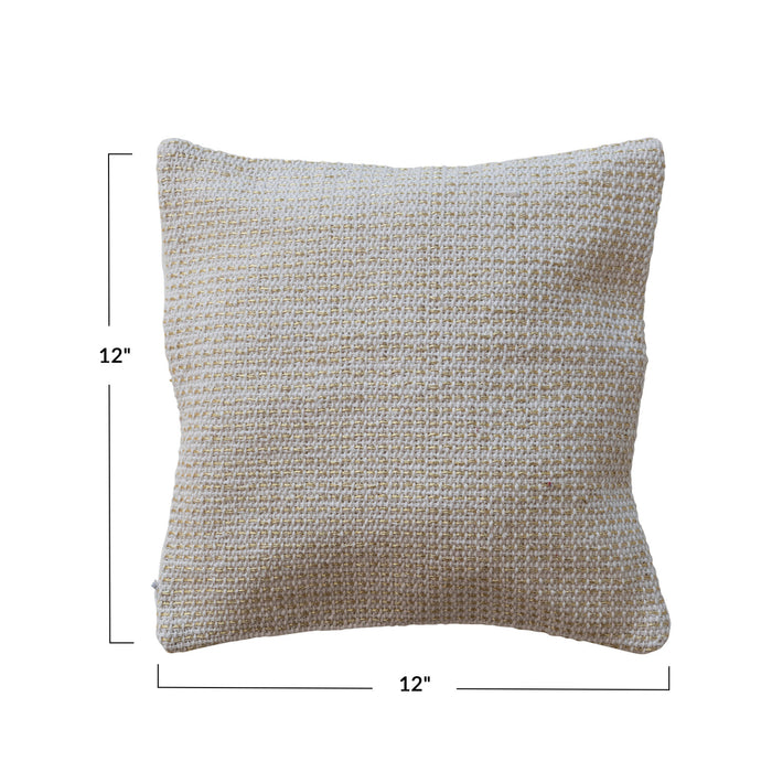 Woven Gold Thread Pillow