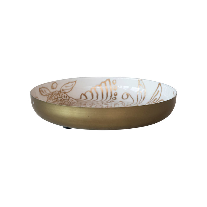 Metal & Gold Inlay Bowl