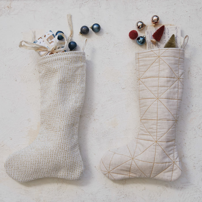 Woven Linen Stocking