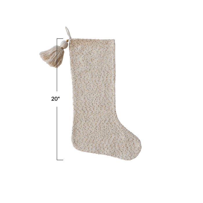 Woven Sequin Stocking