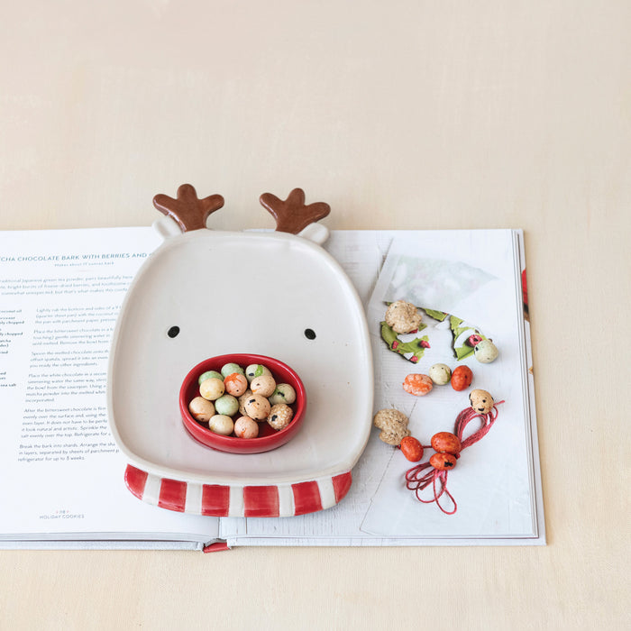 Stoneware Rudolph Tray