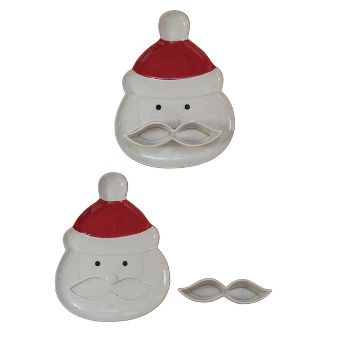 Stoneware Santa Tray