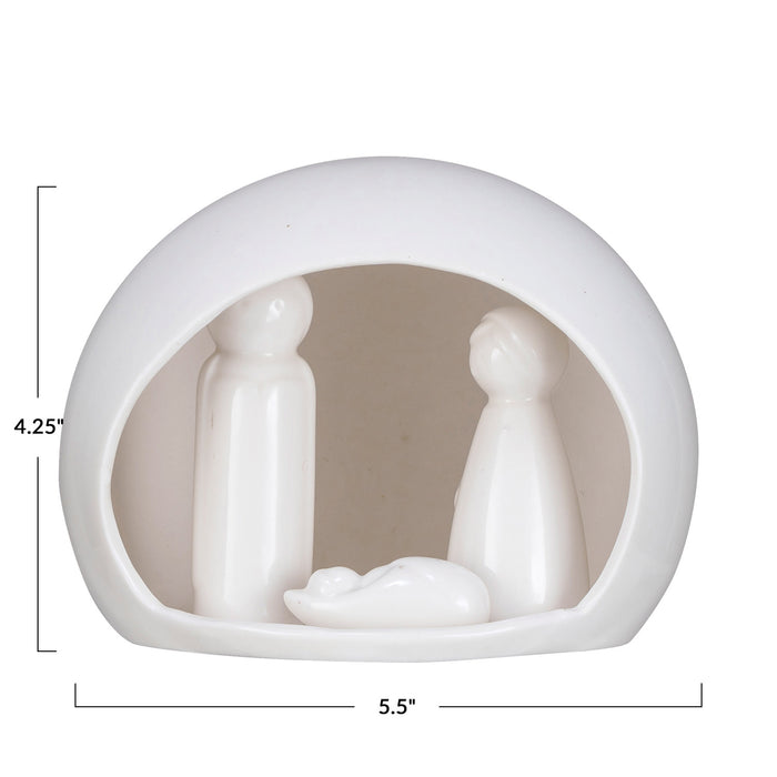 Stoneware Nativity Set