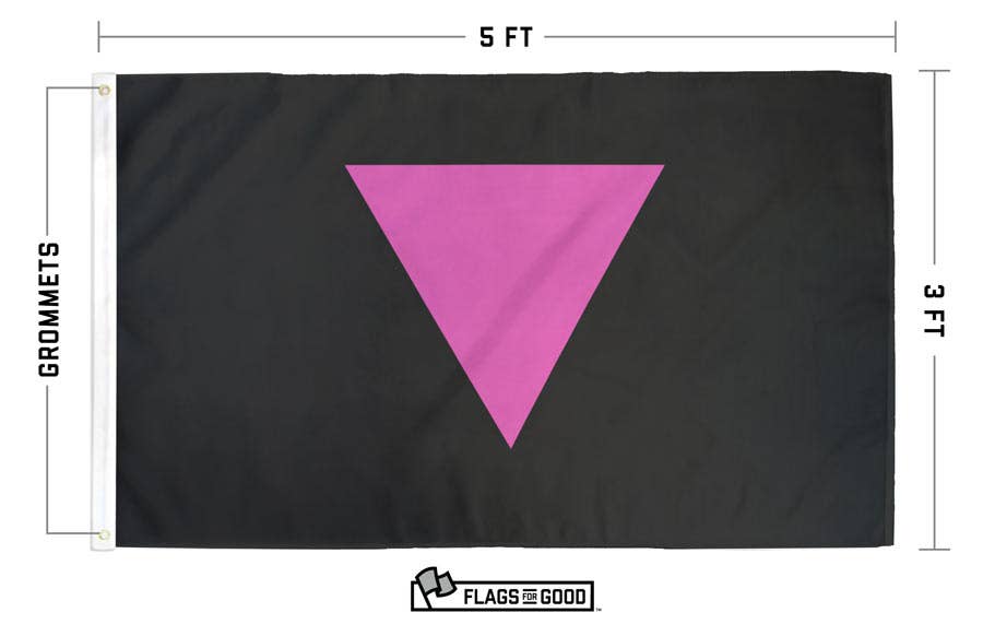 Pink Triangle Pride Flag