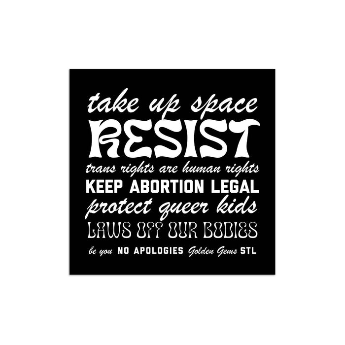 RESIST Square Sticker