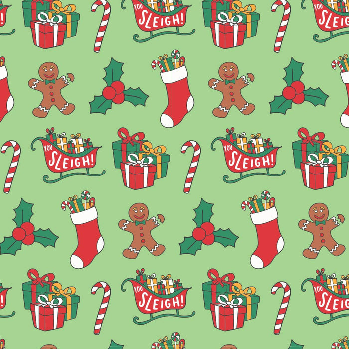 Traditional Christmas Wrapping Paper Roll