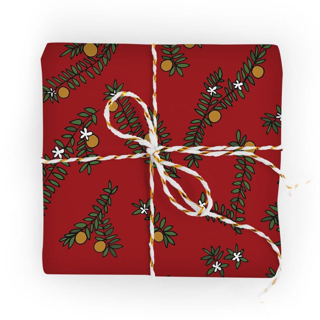 Orange Blossom Wrapping Paper — Beth's - A Christmas and Holiday Shop