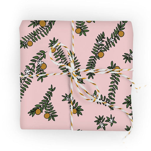 Orange Blossom Wrapping Paper – White Tree Paper